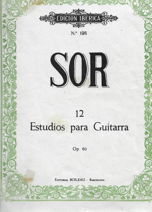 18899 510x711 - SOR 12 ESTUDIOS PARA GUITARRA