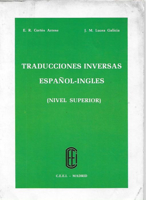 32833 510x697 - TRADUCCIONES INVERSAS ESPAÑOL INGLES ( NIVEL SUPERIOR )