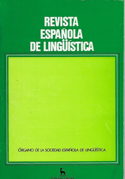 33074 510x734 - REVISTA ESPAÑOLA DE LINGUISTICA ENERO A JUNIO 1988