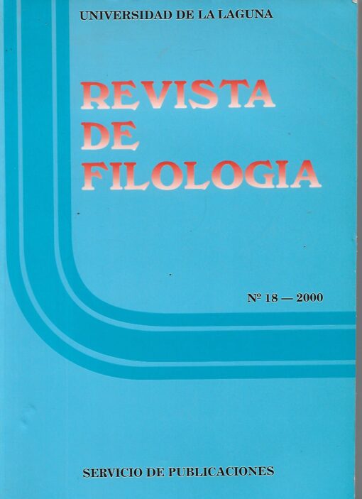 04403 510x703 - REVISTA DE FILOLOGIA Nº 18 AÑO 2000 (LA LAGUNA)