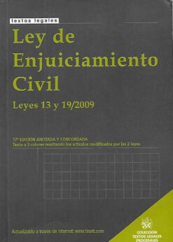 02212 247x346 - LEY DE ENJUICIAMIENTO CIVIL LEYES 13 Y 19/2009