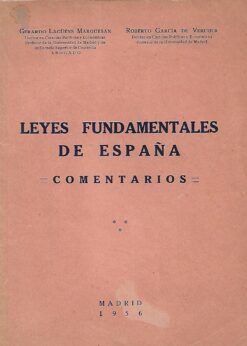 41805 247x346 - LEYES FUNDAMENTALES DE ESPAÑA COMENTARIOS