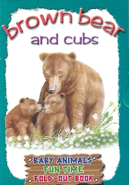 40652 510x732 - BROWN BEAR AND CUBS BABY ANIMALS FUN TIME FOLD OUT BOOK