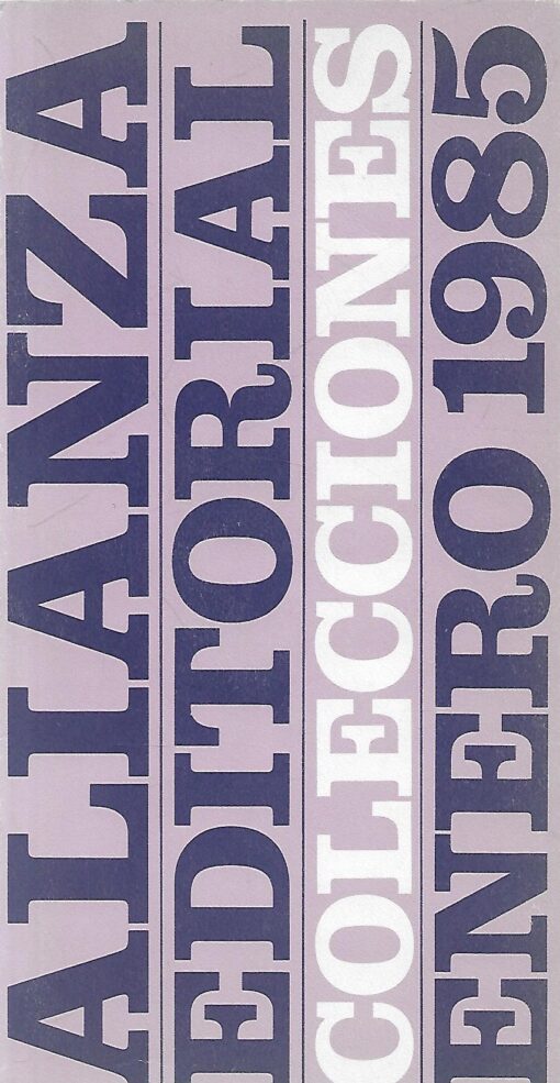 27017 510x985 - ALIANZA EDITORIAL COLECCIONES ENERO 1985