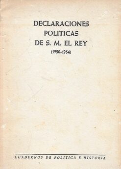 34686 247x346 - DECLARACIONES POLITICAS DE S M EL REY (1950-1964)