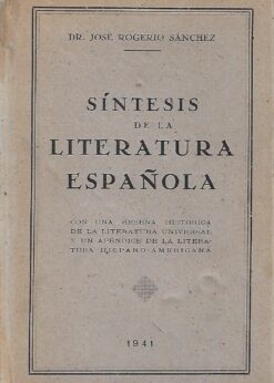 10401 247x346 - SINTESIS DE LA LITERATURA ESPAÑOLA