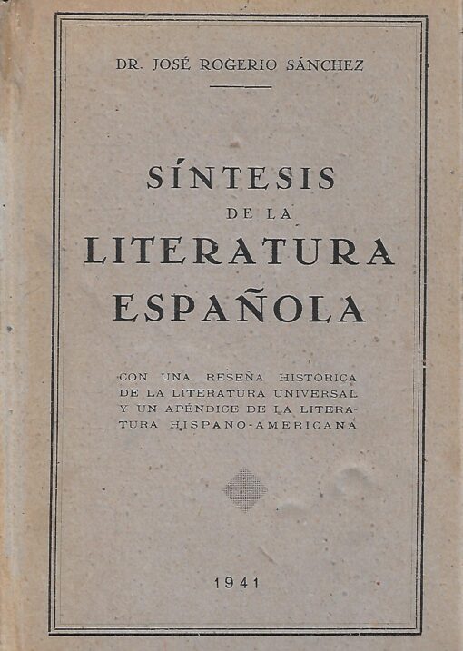 10401 510x717 - SINTESIS DE LA LITERATURA ESPAÑOLA