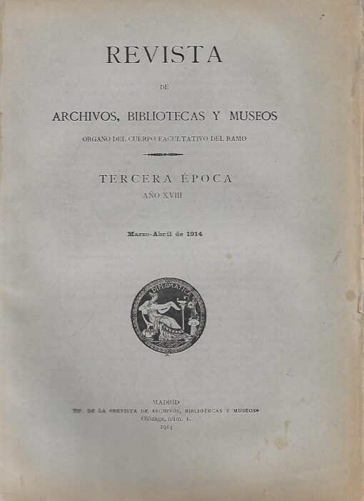 44334 510x701 - REVISTA DE ARCHIVOS BIBLIOTECAS Y MUSEOS MARZO ABRIL 1914