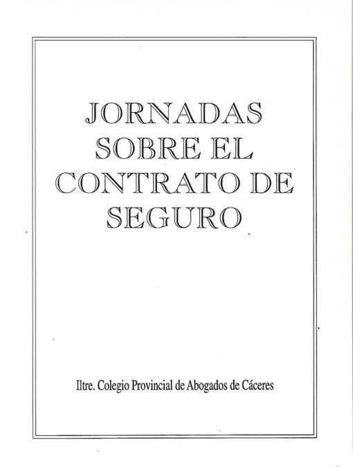 42487 510x675 - JORNADAS SOBRE EL CONTRATO DE SEGURO