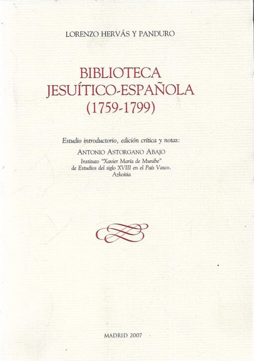 90739 510x725 - BIBLIOTECA JESUITICO ESPAÑOLA (1758-1799)