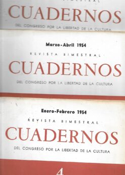 49187 247x346 - CUADERNOS DEL CONGRESO POR LA LIBERTAD DE LA CULTURA NUMS 4 -5-6-7 Y 8 DE 1954