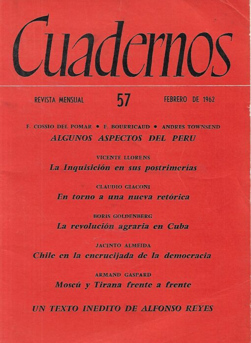 47663 510x696 - CUADERNOS DEL CONGRESO POR LA LIBERTAD DE LA CULTURA 1962 (56 A 67)