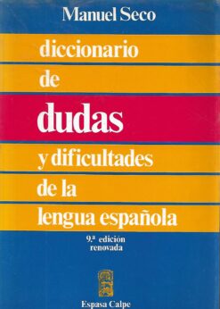 50893 247x346 - DICCIONARIO DE DUDAS Y DIFICULTADES DE LA LENGUA ESPAÑOLA