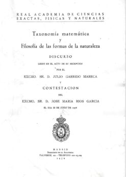 38052 247x346 - TAXONOMIA MATEMATICA Y FILOSOFIA DE LAS FORMAS DE LA NATURALEZA