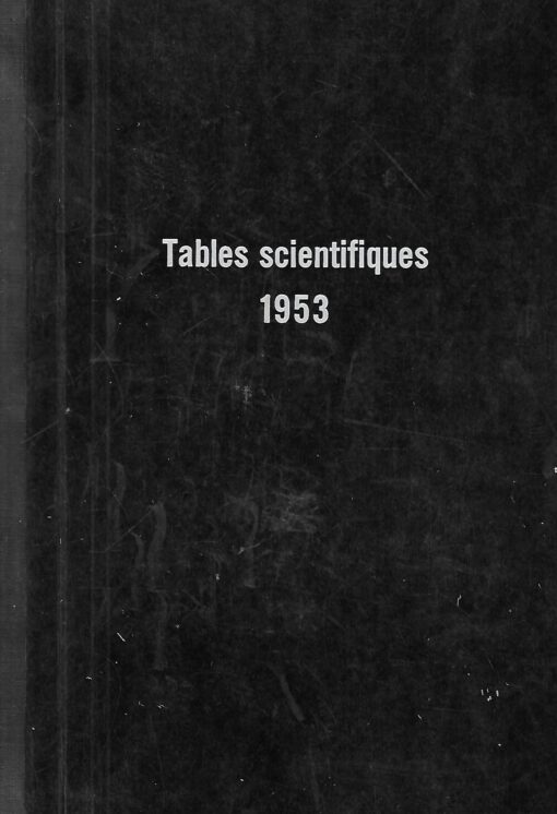 44436 510x746 - TABLES SCIENTIFIQUES 1953