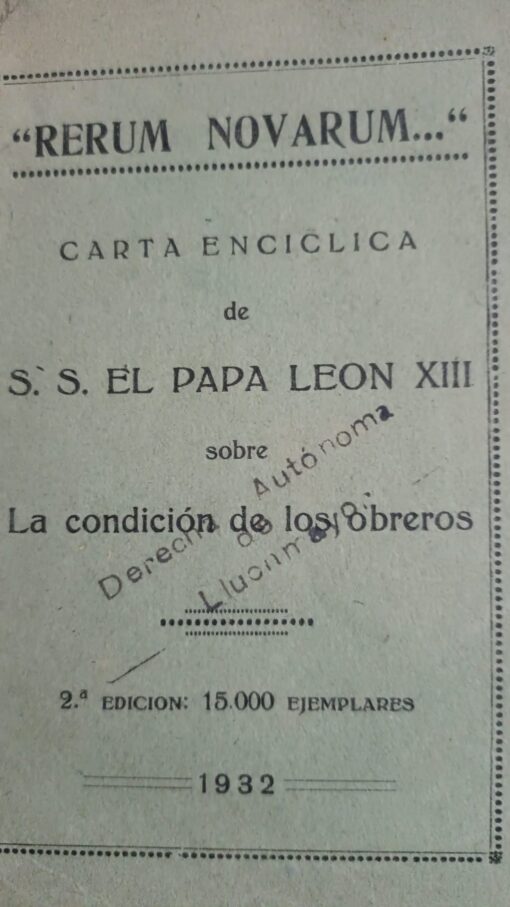 03491 510x907 - LA CONDICION DE LOS OBREROS RERUM NOVARUM ENCICLICA LEON XIII