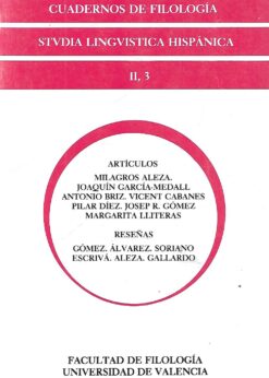 46631 247x346 - CUADERNOS DE FILOLOGIA STUDIA LINGUISTICA HISPANICA II-3