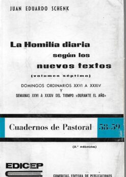 14001 247x346 - LA HOMILIA DIARIA SEGUN LOS NUEVOS TEXTOS CUADERNOS DE PASTORAL 58-59