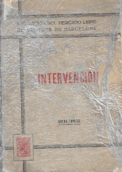 47922 247x346 - ASOCIACION DEL MERCADO LIBRE DE VALORES DE BARCELONA INTERVENCION 1931/1932