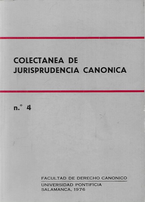 48032 510x707 - COLECTANEA DE JURISPRUDENCIA CANONICA Nº 4
