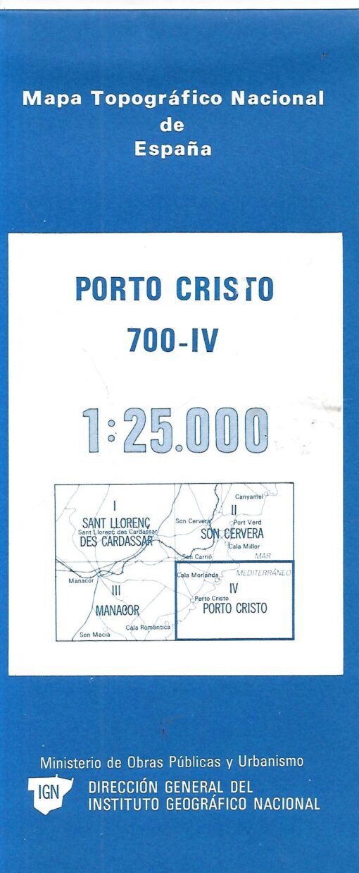 60067 510x1238 - PORTO CRISTO MAPA TOPOGRAFICO NACONAL DE ESPAÑA 700-IV