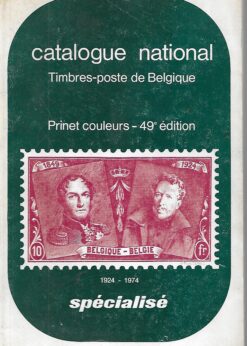 80152 247x346 - CATALOGUE NATIONAL TIMBRES POSTE DE BELGIQUE PRINET COULEURS 1924-1974