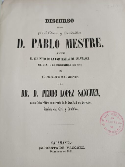 13099 510x680 - DISCURSO LEIDO POR D PABLO MESTRE TRILLA UNIVERSIDAD DE SALAMANCA 1862
